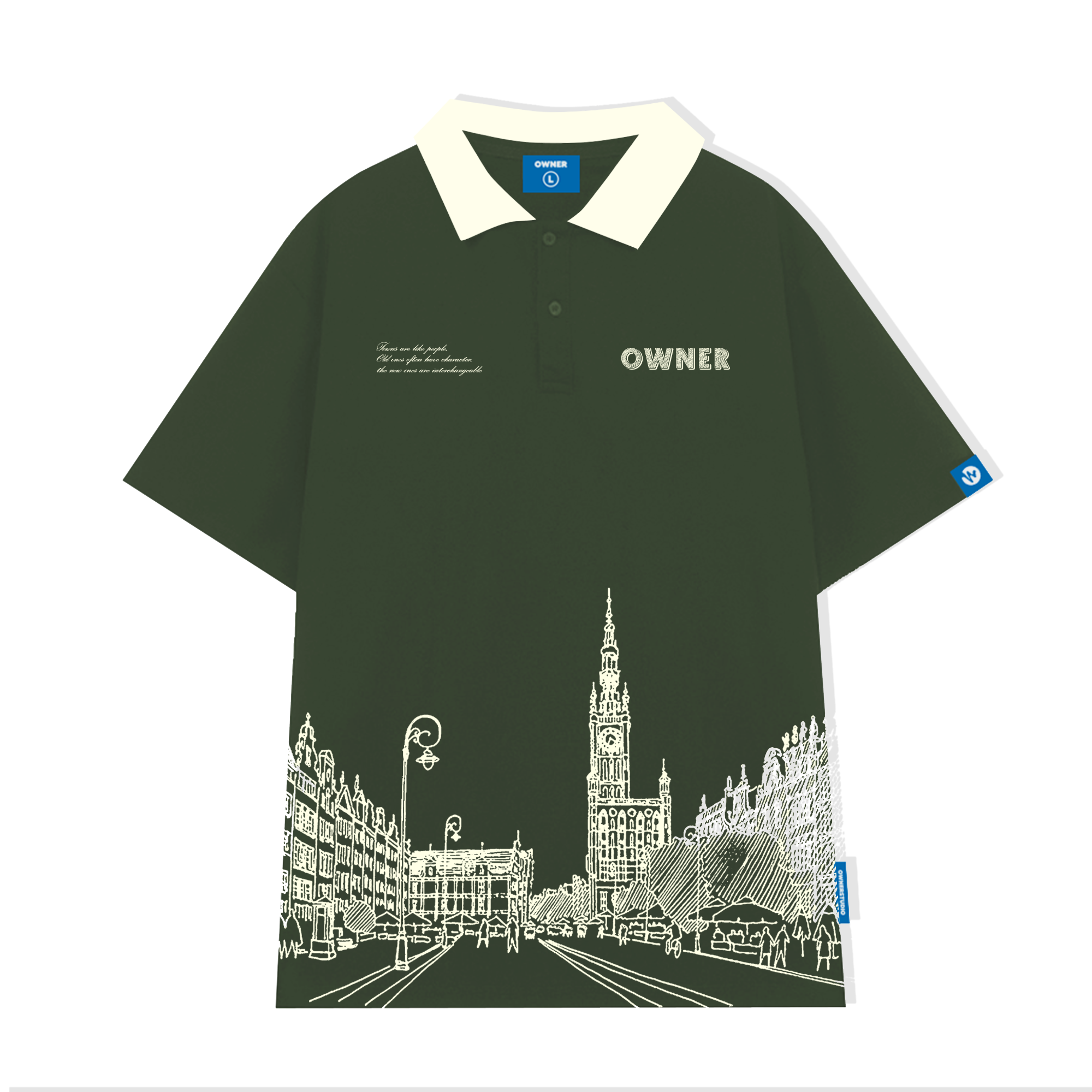 Áo polo unisex Localbrand Town Owner