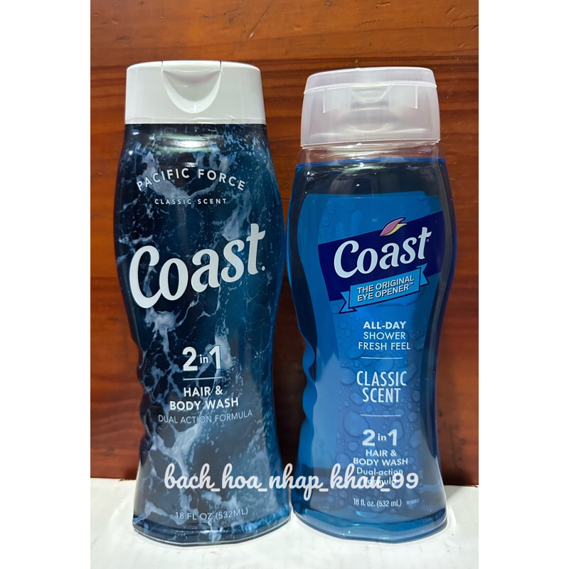 Sữa tắm gội Coast 532ml