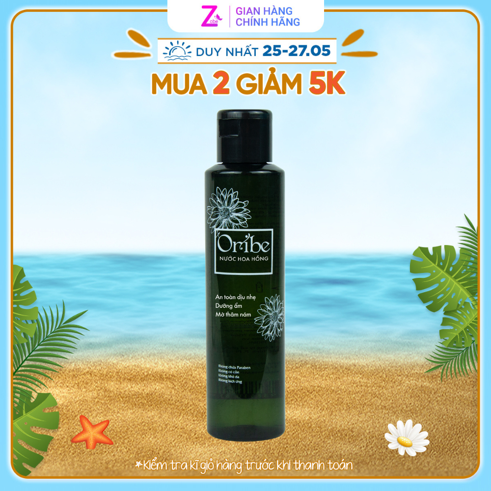 Toner Nước Hoa Hồng Làm Sạch Thu Nhỏ Lỗ Chân Lông Dưỡng Ẩm Và Làm Sáng Da Oribe Với Chiết Xuất Hoa Cúc 150ml (Bản Mới)