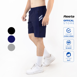Quần short thể thao nam Reeta vải dù coolmax cao cấp thoáng khí thoát ẩm - A2109