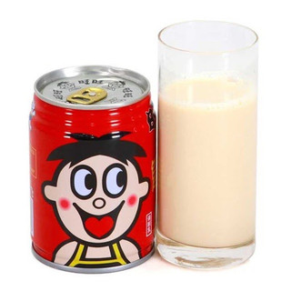 Lẻ: 1 lon sữa bò sữa đậu nành Đài Loan, sữa hề Wangwang lon 245ML