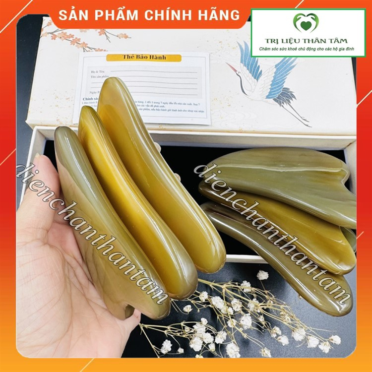 Cạo Gió Bản Giới Hạn siêu dày- Dụng cụ Chuyên Dụng Massage Mặt Nâng Cơ Diện chẩn thân tâm