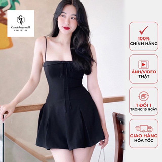 Đầm 2 dây thiết kế tiểu thư - carotshop