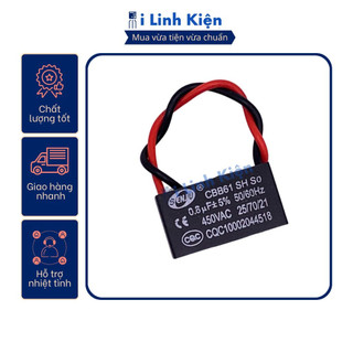 Tụ quạt 0.8uf dây cbb61 loại tốt