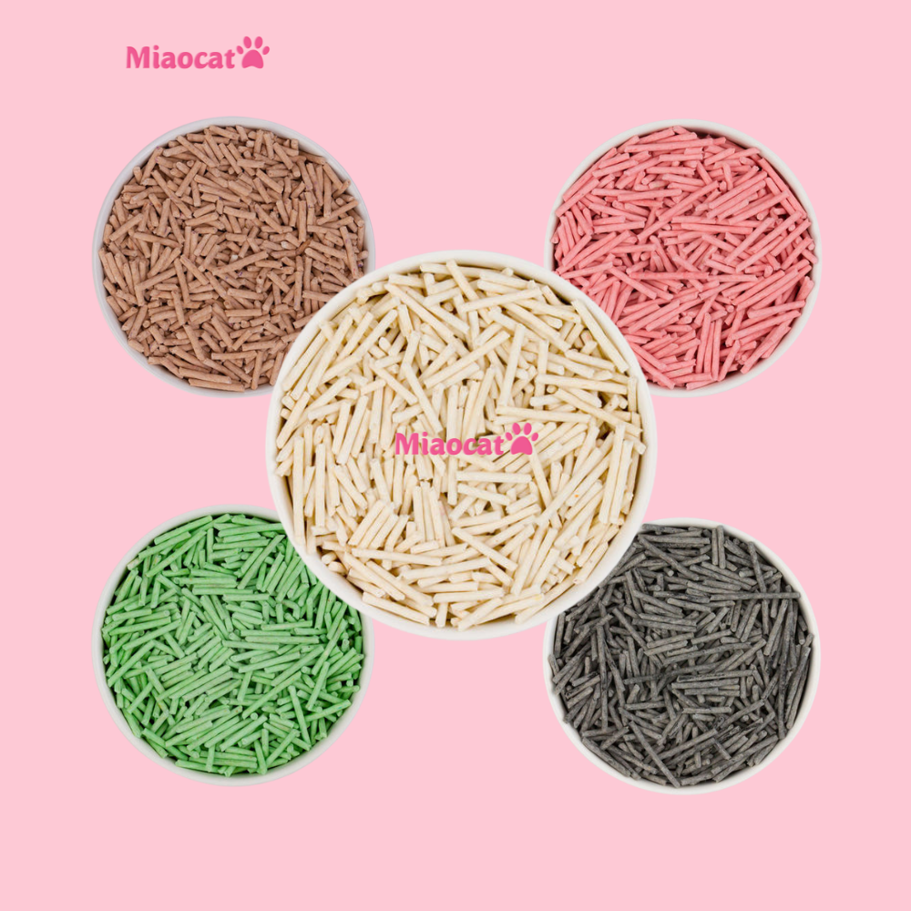 Cát vệ sinh đậu nành MIAO 6L cho mèo - Hương Than Hoạt Tính- MIAOCAT