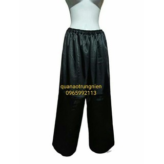 Quần lụa bóng, quần sa tanh ống rộng bà già