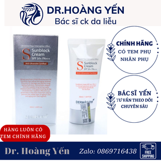 HÀNG NHẬP KHẨU - Kem Chống Nắng Dermafirm Sun Block Cream SPF50+PA+  Cho Da Dầu, Khô, Mụn, Nhạy