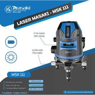 Máy cân mực bắn cốt laser tia xanh masaki - msk 111 pin lớn tia siêu sáng