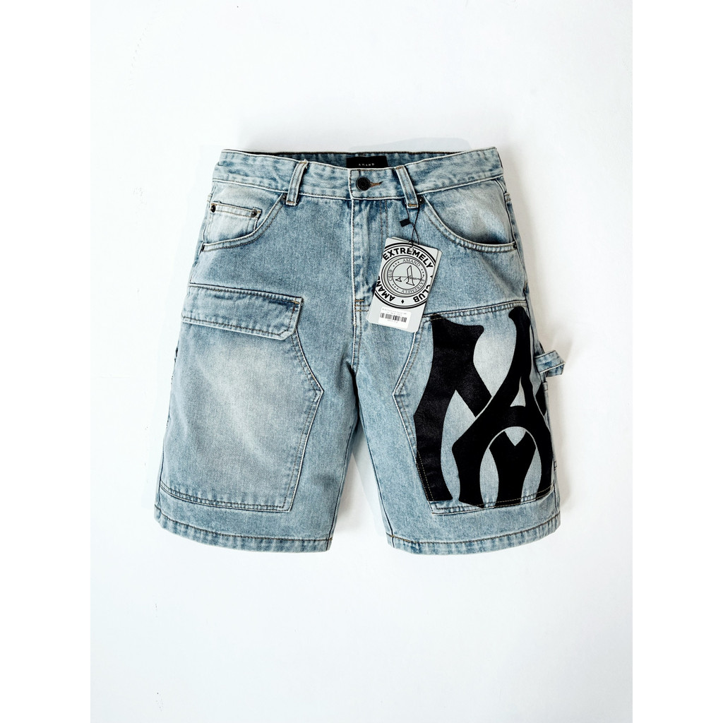 Quần Short Jeans Amand Trilogy Denim - Moss Blue/QS019