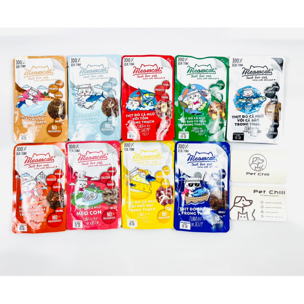 Pate Meowcat 70gr Có 9 vị dành cho mèo
