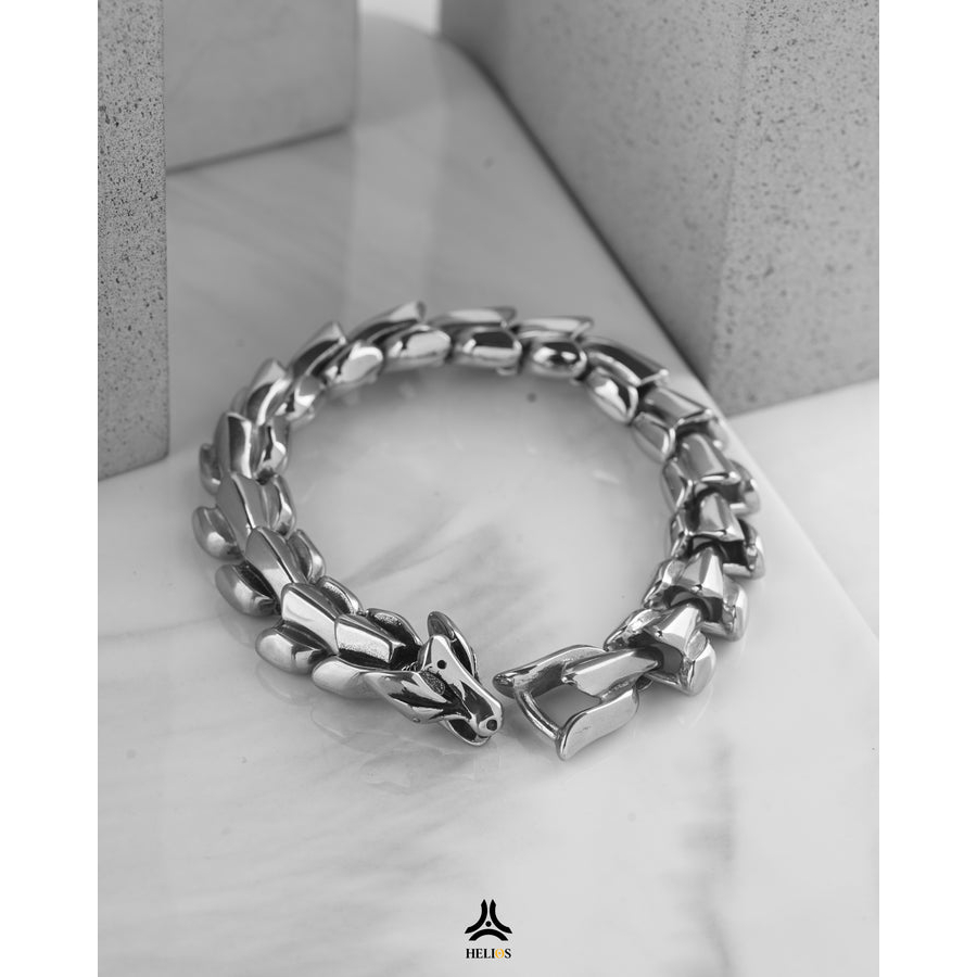 Vòng tay kim loại nam, nữ Helios Dragon Chain VTKL0121