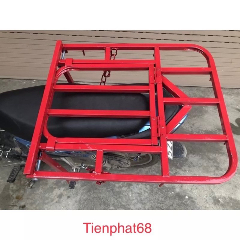 Giá chở hàng, baga xe máy có thể mở nắp mà không cần tháo