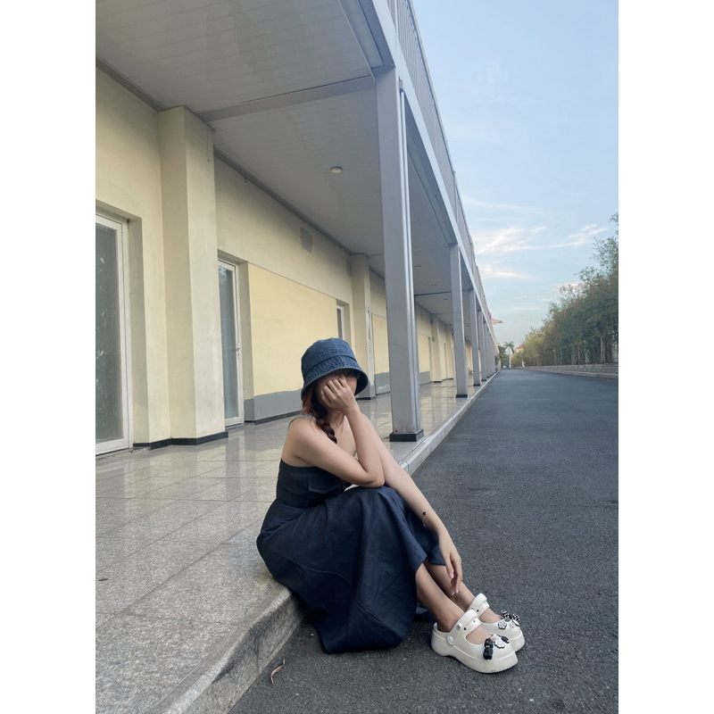 Đầm jean nữ dáng dài-Turmi Denim Dress