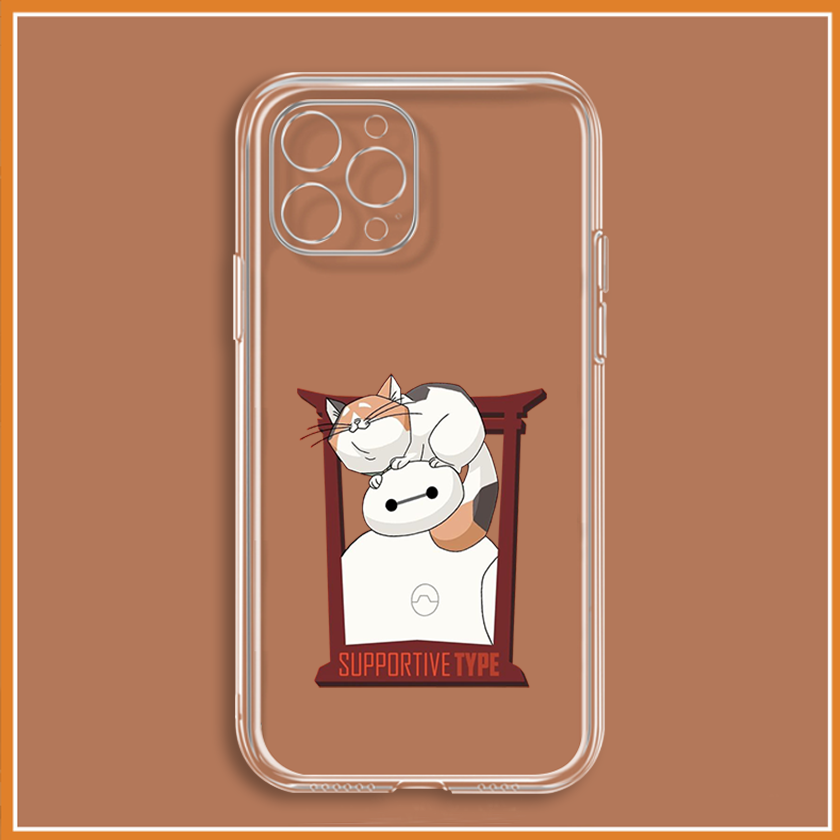 Ốp vuông iphone mèo béo và cậu bé bóng bay 14 Pro max 6 6s 7 8 P 11 Pro Prm X Xs max 12 Pro 12 Prm 13 uh212