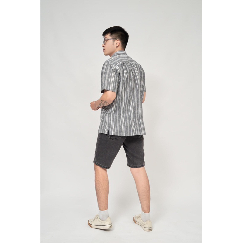 Quần đùi jean nam đen xám - Thanh lý vnxk