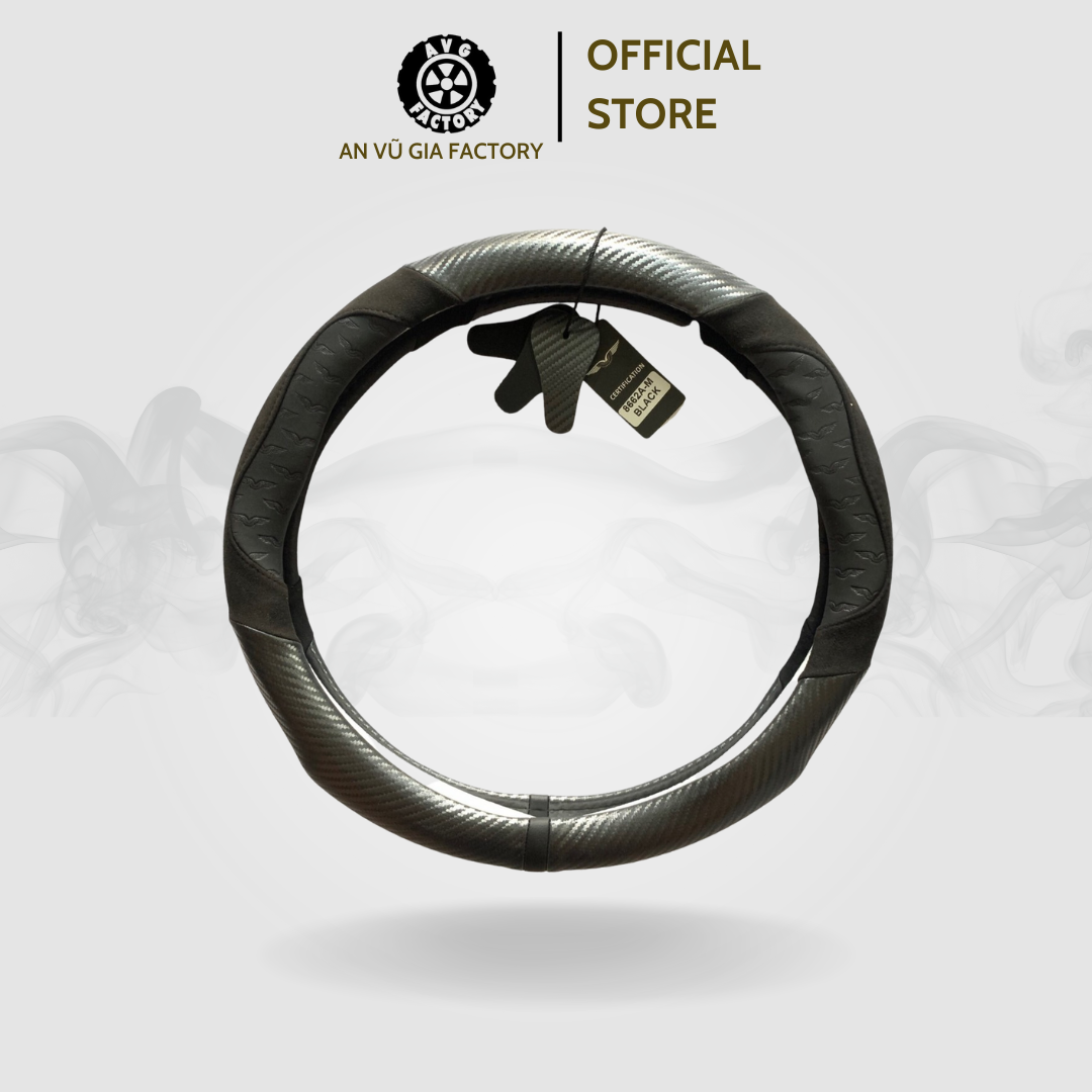 Bọc vô lăng da bò thật dáng D-cut chính hãng Eagle Việt Nam cho mọi loại xe