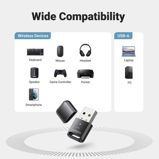 Thiết bị USB Bluetooth 5.3 Ugreen  90225 (Kết nối cùng lúc 7 thiết bị)