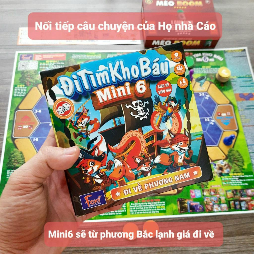 Board game Đi tìm kho báu mini Đủ phiên bản 1,2,3,4,5,6 của Foxi -Đồ chơi trẻ em thông minh sáng tạo-phát triển IQ caoe