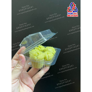 100 Hộp H62 đựng bánh bò cốt dừa - bánh ngọt mini