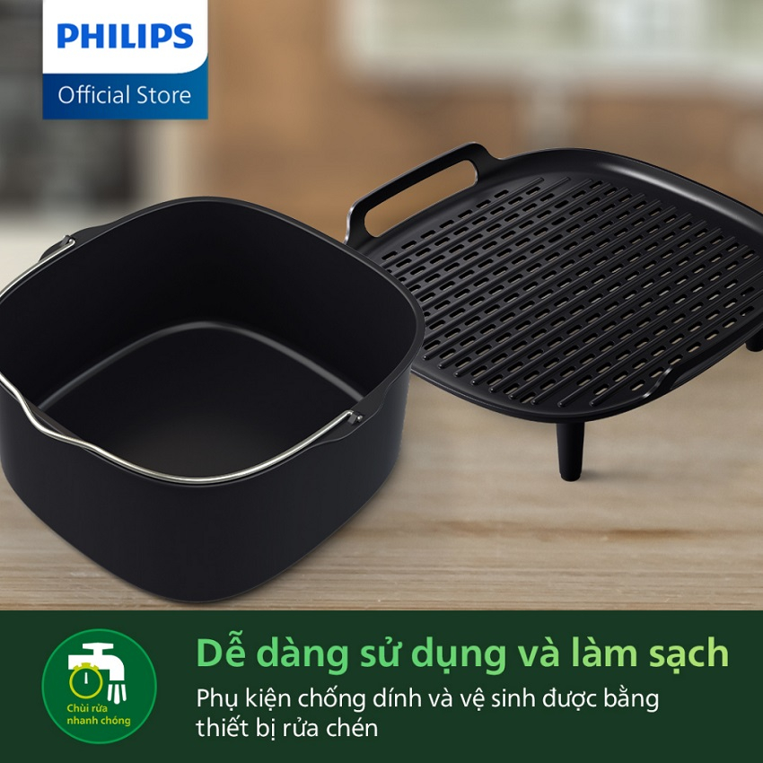Nồi chiên không dầu Philips HD9285 XXL mẫu mới 2023 - 7,2 lít - Bảo Hành 24 Tháng