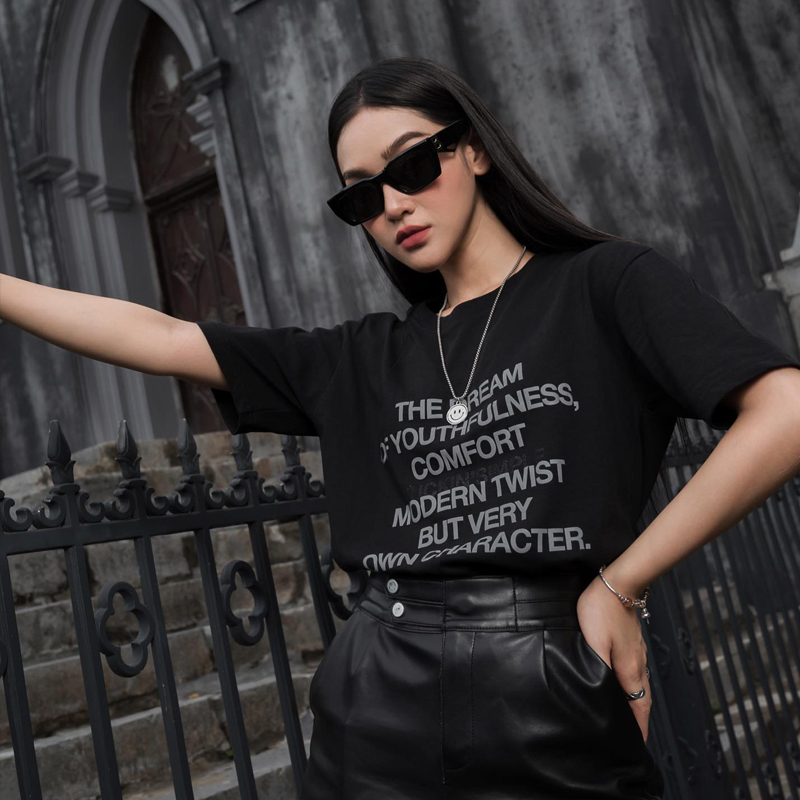Áo thun nữ MIR -  Make It Rain the dream phong cách basic hiện đại dáng tay lỡ chất vải cotton thoáng mát