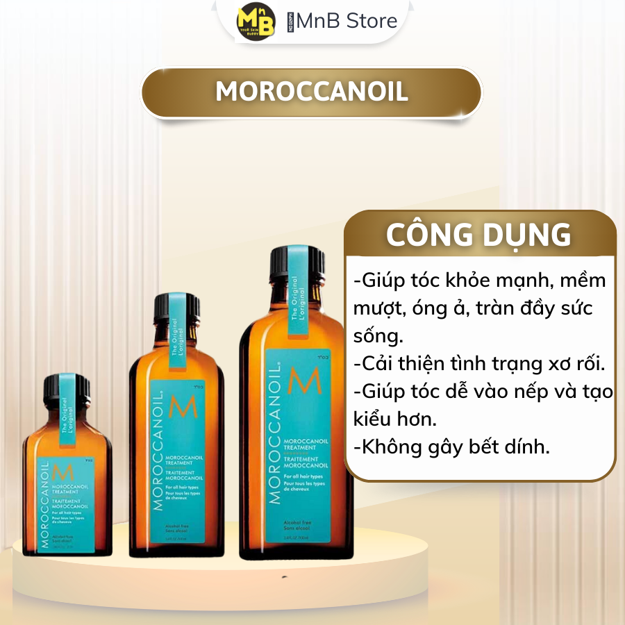 MOROCCANOIL Tinh Dầu Dưỡng Tóc Moroccanoil Original - Light Đủ Size Dầu Dưỡng Tóc Chính Hãng Dưỡng Ẩm, Chăm Sóc tóc