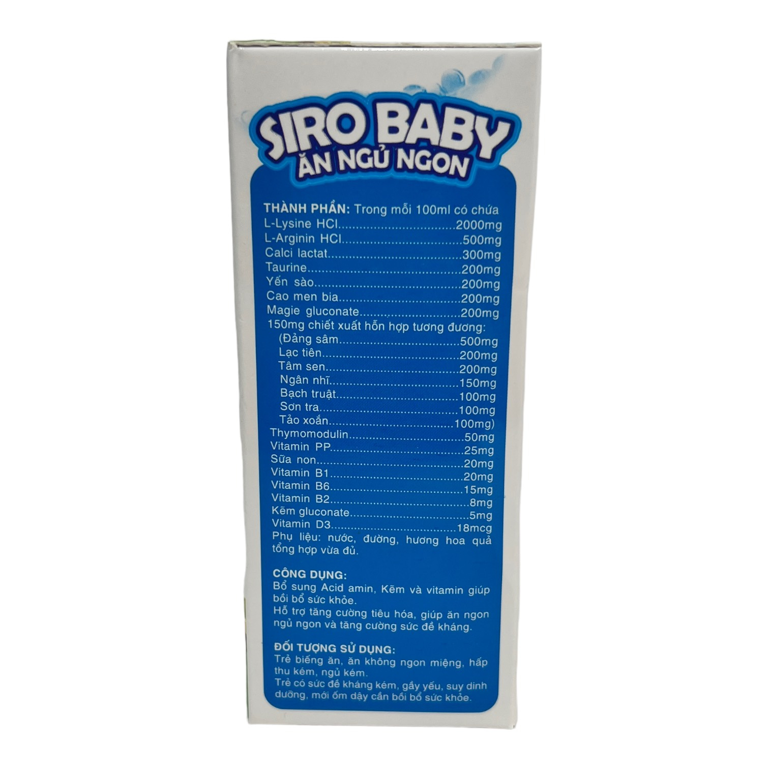 SIRO BABY Giúp Bé Ăn Ngon Ngủ Ngon