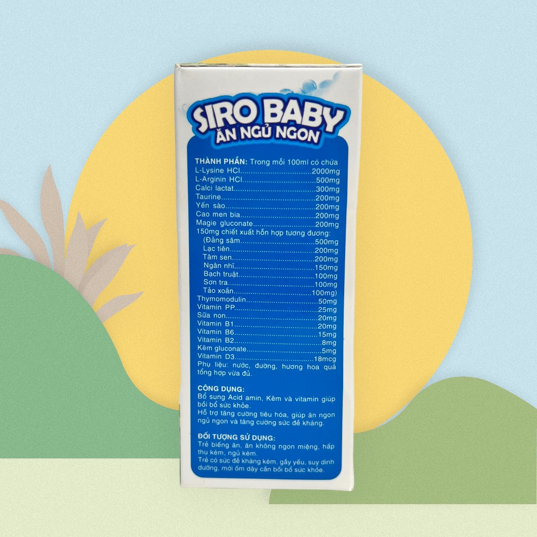SIRO BABY Giúp Bé Ăn Ngon Ngủ Ngon