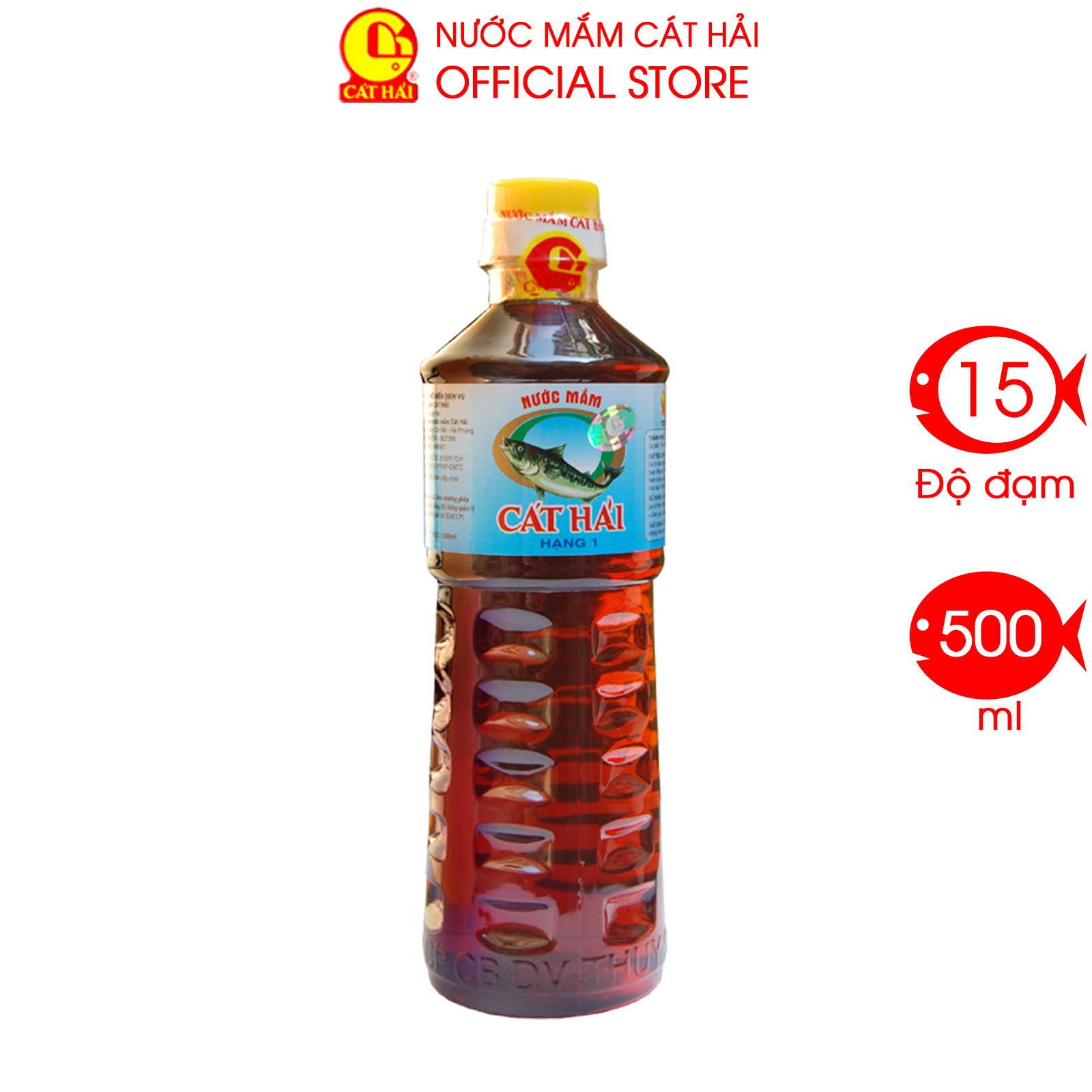 Nước Mắm Cát Hải Hạng 1 - Chai 500ml