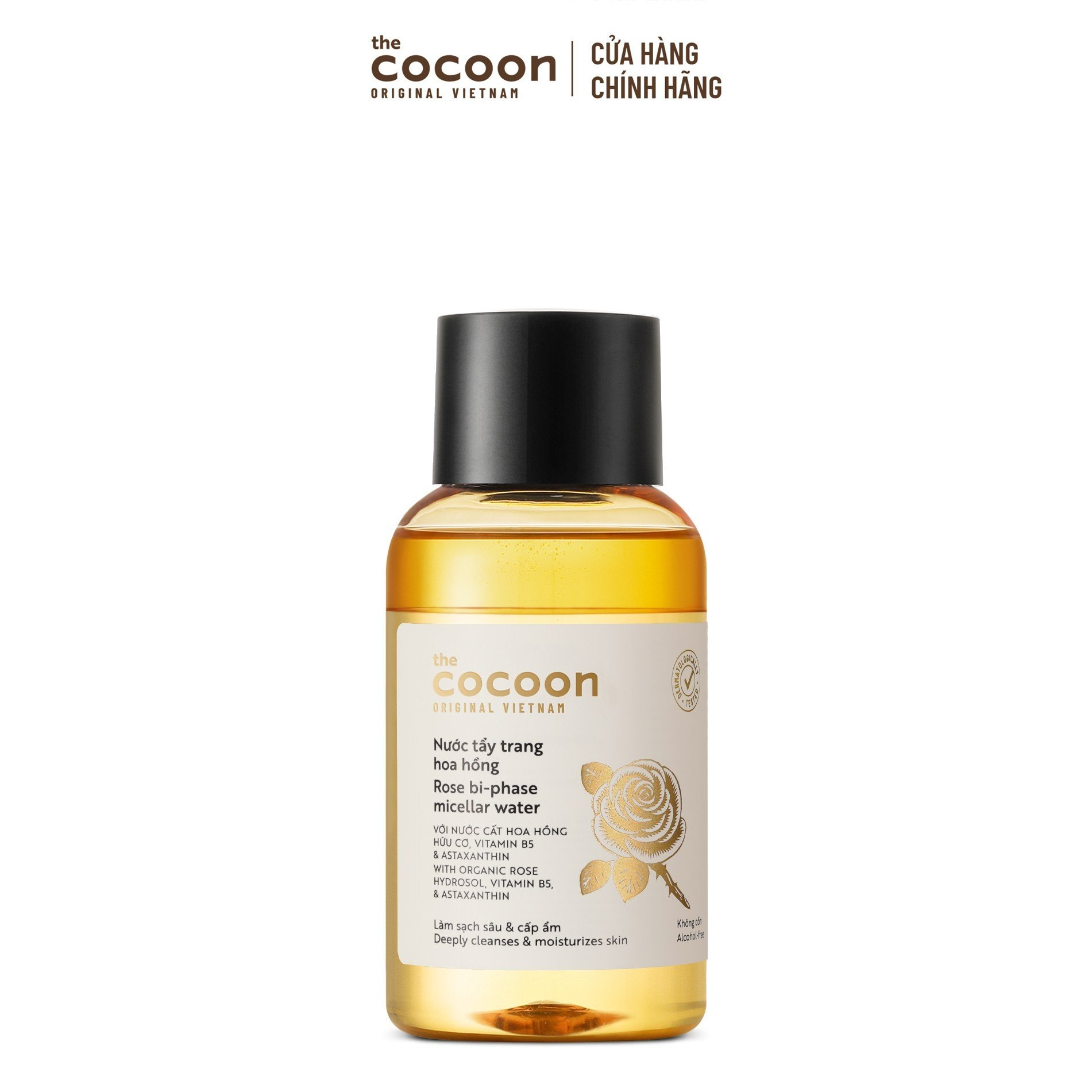 HÀNG TẶNG KHÔNG BÁN - Nước tẩy trang hoa hồng Cocoon tẩy sạch makeup & cấp ẩm 140ml