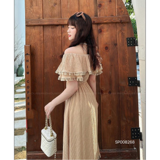 Váy trễ vai chun bụng
