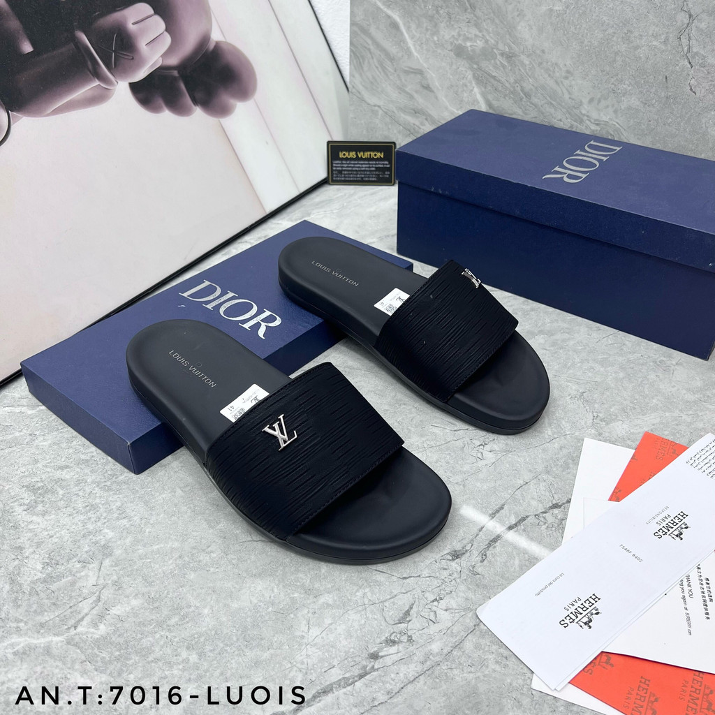 Dép quoai ngang LV dành cho nam,mẫu dép hot nhất hè 2024