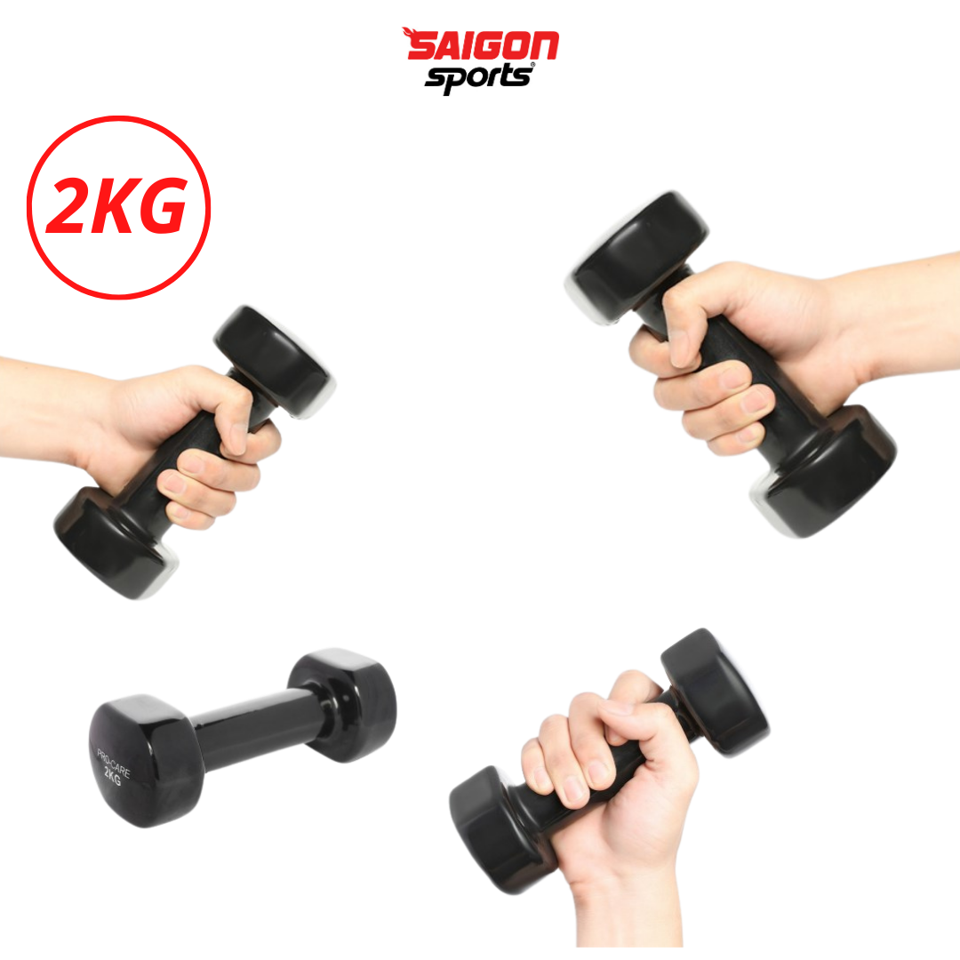 Tạ tập tay cho bé 0,5kg tạ tập tay tại nhà có lõi thép bọc cao su cao cấp - SÀI GÒN SPORT