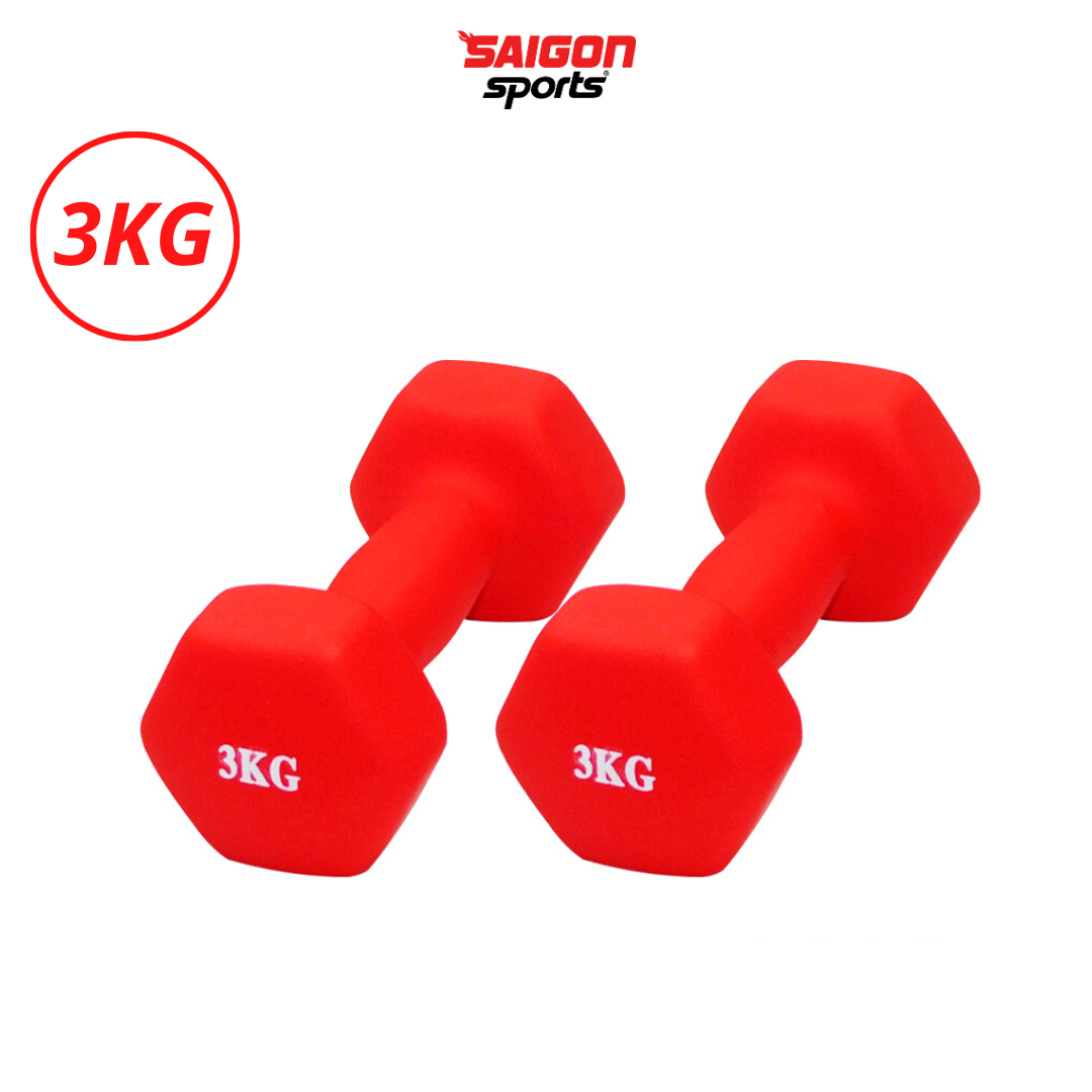 Tạ tập tay cho bé 0,5kg tạ tập tay tại nhà có lõi thép bọc cao su cao cấp - SÀI GÒN SPORT