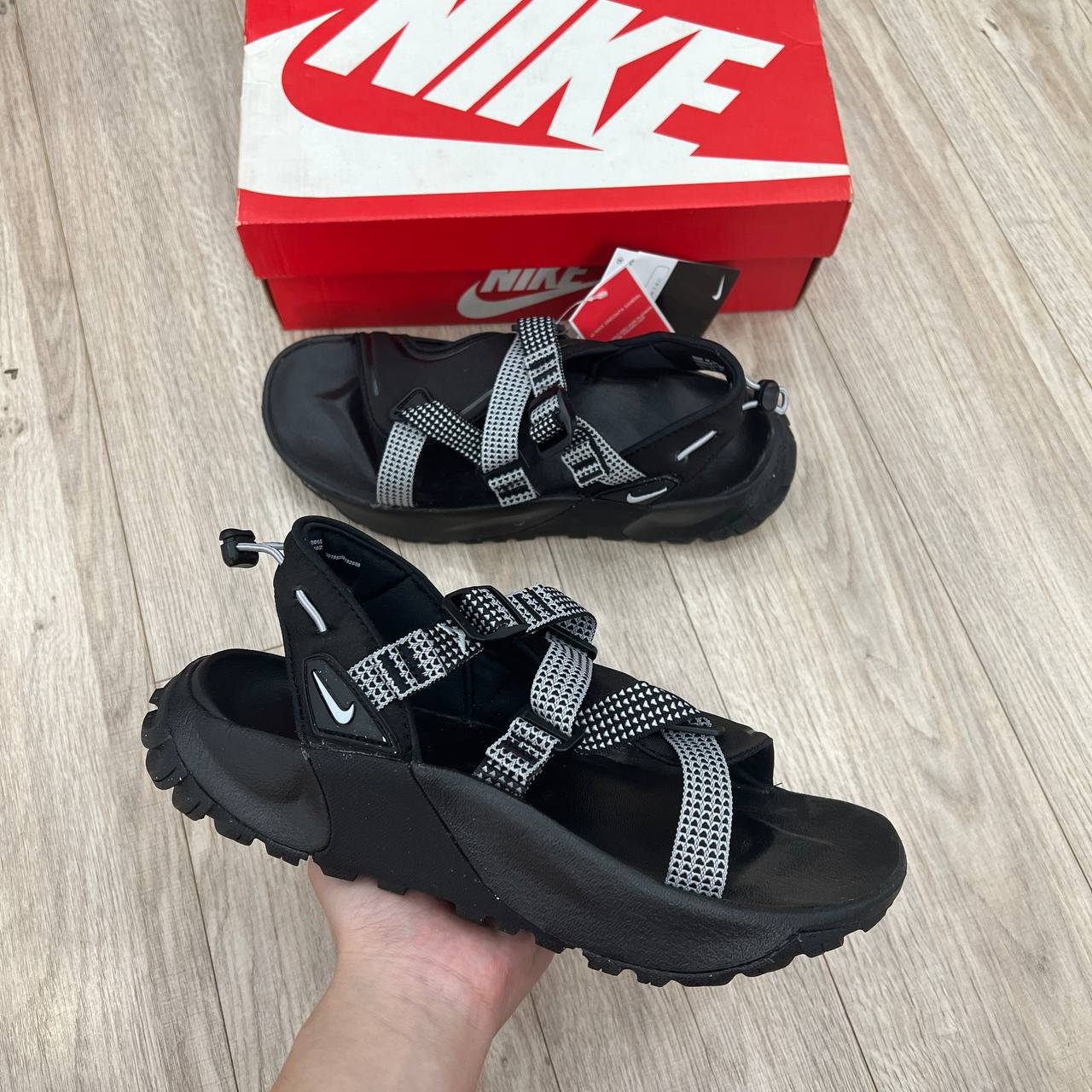 Dép Oneonta Sandals Black/Wolf Grey Thể Thao Thời Trang Nam Nữ Màu Đen Có Sẵn DJ6601-001/ DJ6603-001
