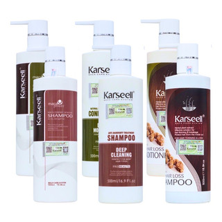  Bộ dầu Gội xả phục hồi mềm mượt sạch gàu chống rụng tóc Karseell Collagen 500/800ml