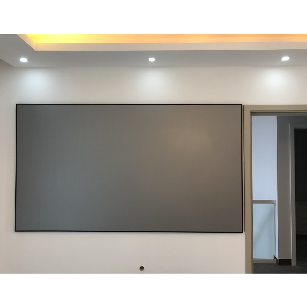 Màn Chiếu Chống Ánh Sáng LED, Màn Phản Quang 100/120 Inch Chống Ánh Sáng, Treo Tường HD 3D Rèm Vải, Hàng chất lượng cao