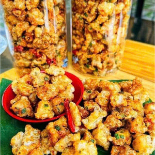 Tốp Mỡ Rim Tỏi Ớt Hộp Pet 250gr