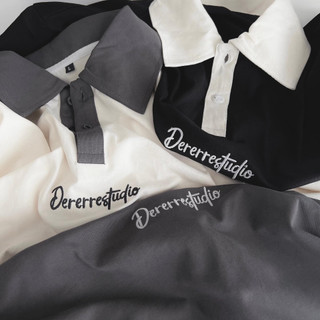 Áo polo thêu "DERERREStudio" unisex (ảnh thật shop tự chụp)