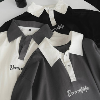 Áo polo thêu "DERERREStudio" unisex (ảnh thật shop tự chụp)