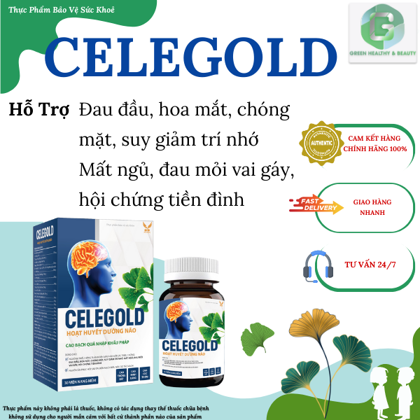 [TPBVSK] CELEGOLD - Hoạt Huyết Dưỡng Não