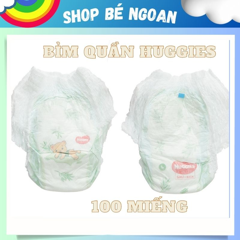 Bỉm quần Huggies trần size M100/L100/XL100/XXL100