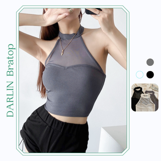 Áo cổ yếm croptop darlin đi biển hở lưng lưới sexy mongtoghi hàn quốc a27