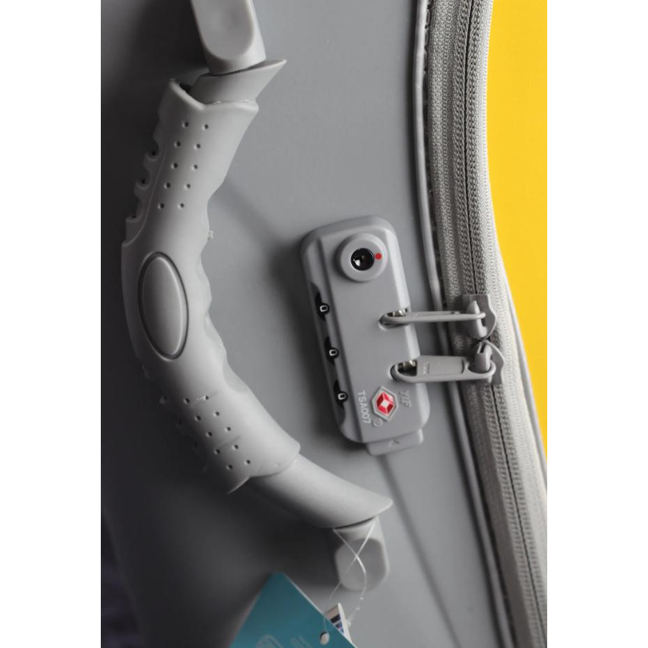 [Hàng sẵn] Vali du lịch trẻ kiêm xe ngồi  20inch có khóa hải quan chắc,tặng khung an toàn và đệm ngồi kèm sticker cho bé