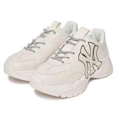 Giày SNEAKER MLB BIG BALL CHUNKY - Ny Logo 3D Logo New York Yankees - *TRẮNG* - Code: 3ASHCS12N-50WHS