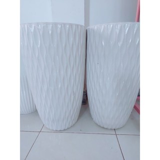 Chậu Trồng Cây (1 chậu,kích thước cao 52cm rộng 30cm lọt lòng 27cm)