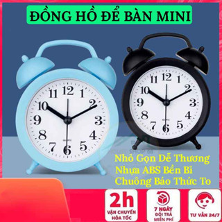 Đồng Hồ Để Bàn Mini Báo Thức - Đồng Hồ Để Bàn Học - HÌNH TRÒN Dễ Thương - HOUSESHOP68