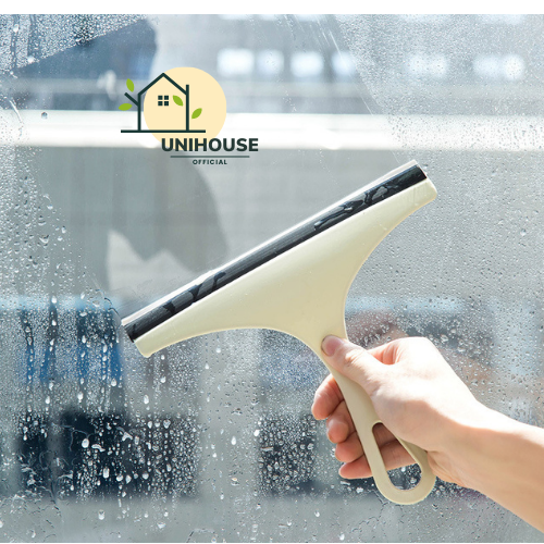 Cây lau kính tiện dụng, lau chùi cửa kính, sàn nhà bằng silicon dẻo với tay cầm tiện lợi, cây gạt nước cầm tay