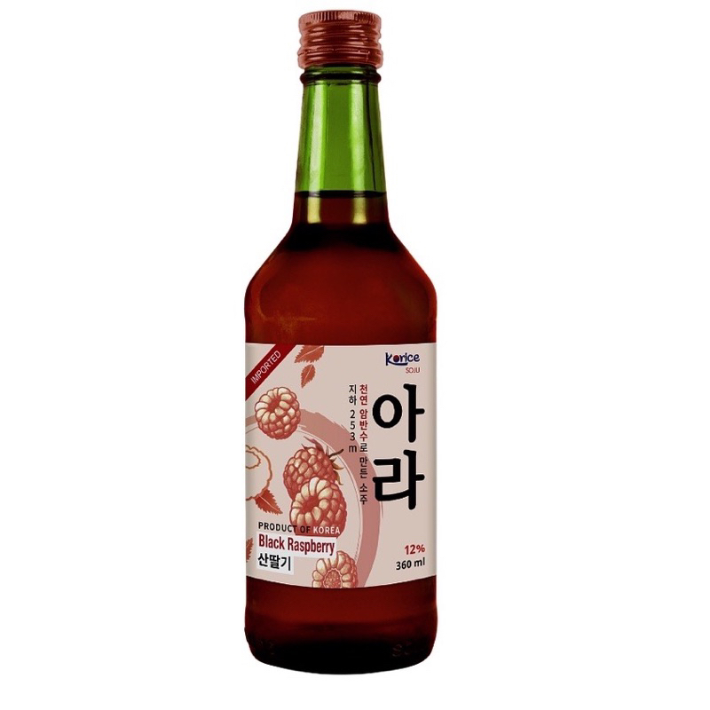 SoJu Hàn Quốc Vị Phúc Bồn Tử Korice 360ml