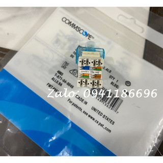 Modul Jack Commscope/AMP nhập khẩu, nhân mạng RJ45 CAT5E mã 1-1375191-1